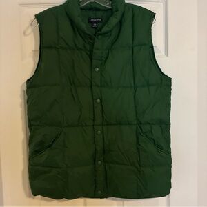 Lands’ End Green Puffer Vest XL 18-20 Boys
